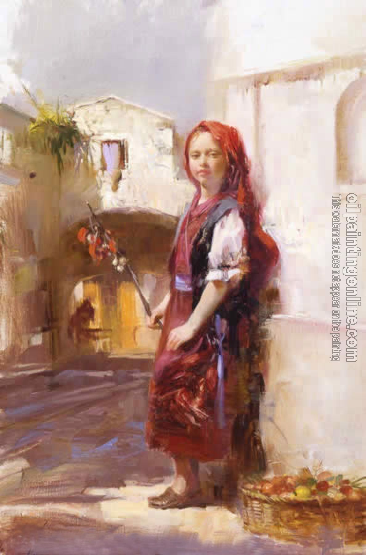 Pino Daeni - Impression oil painting.